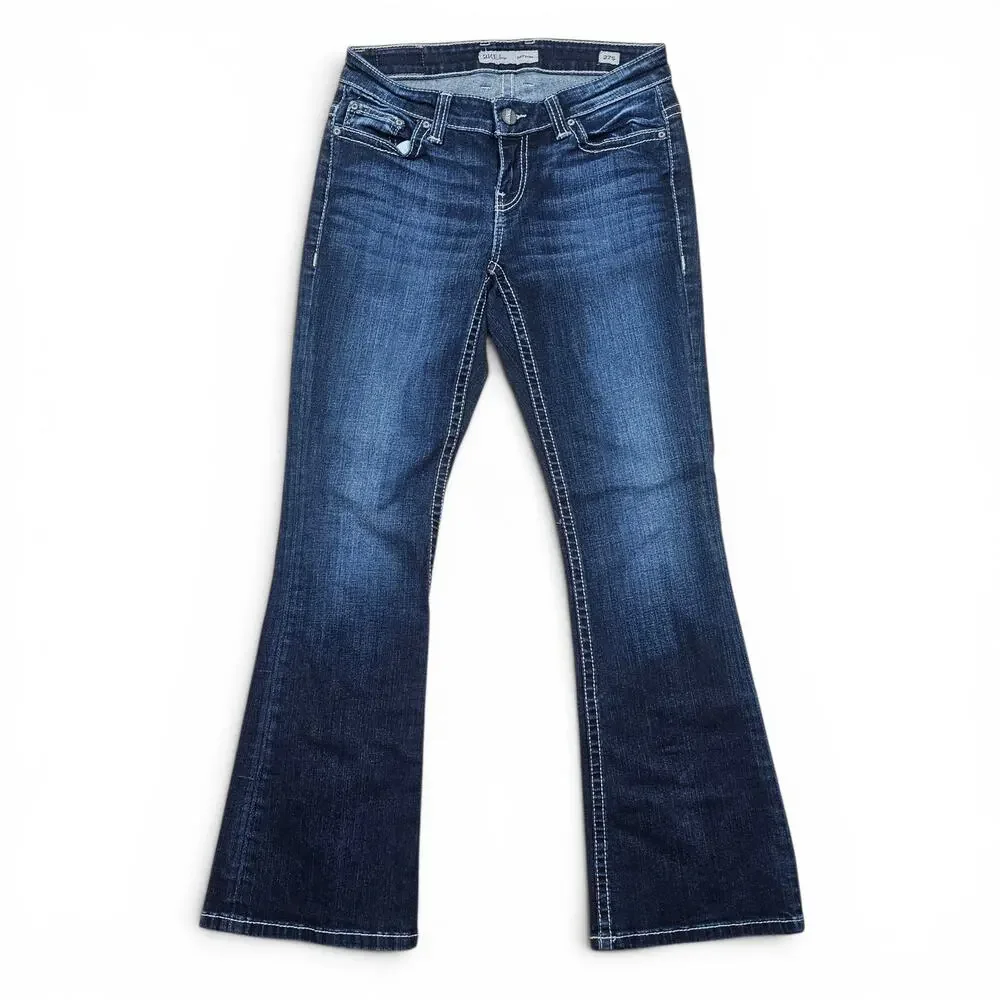 BKE PAYTON Bootcut Women's Jeans 27S Dark Wash Stretch Low Rise Western Casual